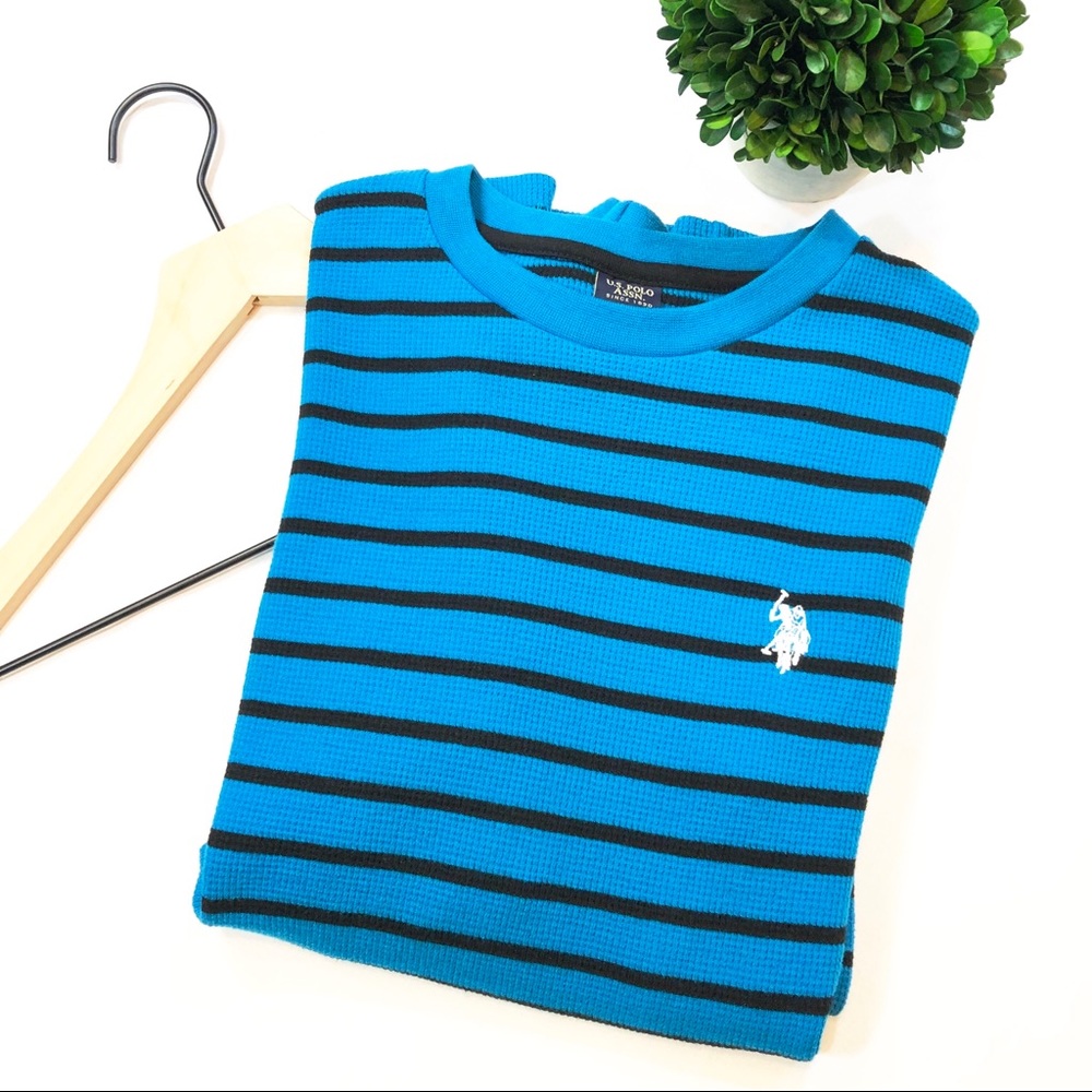 US Polo Association Aqua/ Black Sz 18 Thermal